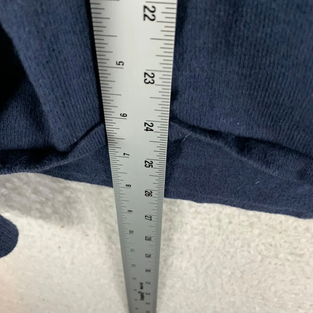 The North Face Men's 1/4 Zip Wool Blend‎ Navy Blue Pullover Knit Sweater Size S